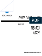 PARTS GUIDE MANUAL SECTION
