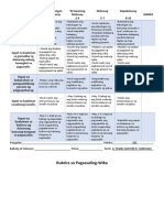 Rubrics Pagsasaling-Wika