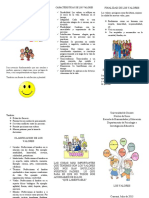 Triptico de Los Valores Seminario