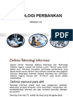 10 - Teknologi Perbankan