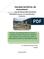 PRIORIZACIÓN DE CADENAS HUAYOPATA Nov. 2017-2018
