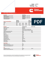 Generator Set Data Sheet: Fuel Consumption