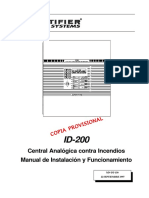 Manual - ID200 Central Analogica Contra Incendios