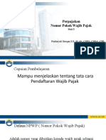 Sesi 3 Perpjakan NPWP