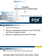 Tarif dan Dasar Pajak