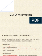 Making Presentation