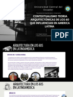 Teorias Arquitectónicas de Los 60 Que Influencian en America Latina