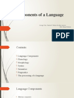 The Components of A Language - Rec