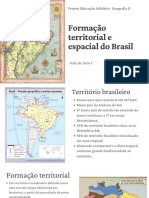 Aula Cursinho - Formação Territorial e Espacial Do Brasil