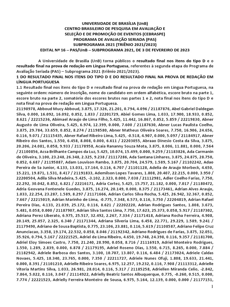 ED 16 PAS 2 2021 2023 Res Final Tipo D Reda o PDF
