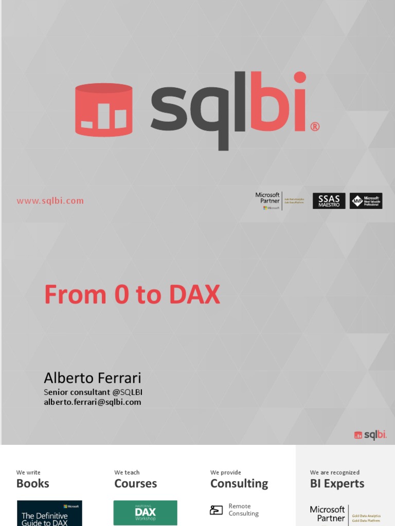 Introduction to DAX Language Essentials | PDF | Data Type | Computer ...
