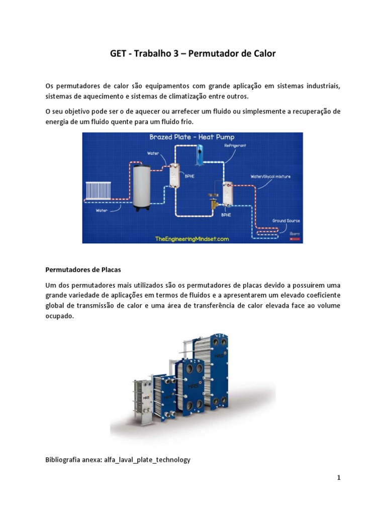 GET P3 Permutador de Calor (1) | PDF | Alternador de energia elétrica ...