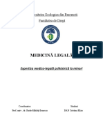 Dan Cristina Eliza - Medicina Legala, An IV, Sem 2 - Expertiza Medico-Legala Psihiatrica La Minori