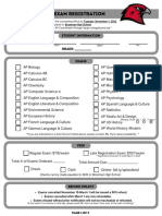 Fillable-2023 Ap Exam Registration - Bhs