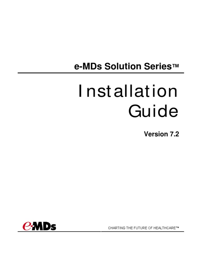 E-MDs Solution Series 7.2 Installation Guide R00 - 20110713 | PDF ...