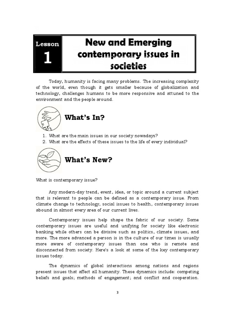 Group 4 Contemporary Issues in Societies | PDF