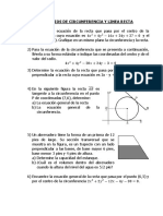 Ejercicios Circunferencia y Linea Recta 2