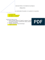 Tratamiento Nutricional Médico en Los Trastornos Neurológicos