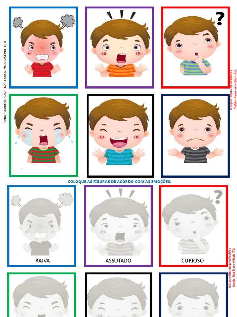 Atv Pareamento de Emoções | PDF