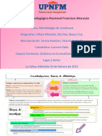 Metodología enseñanza español UPNFM