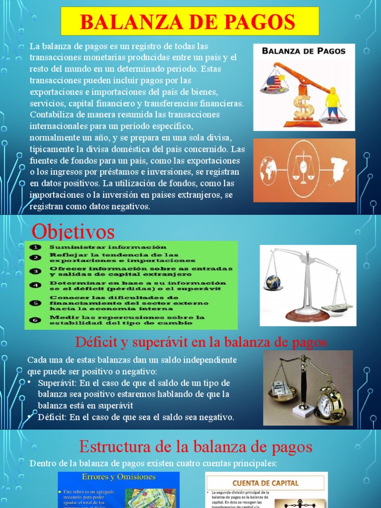 Estructura y objetivos de la balanza de pagos | PDF | Negocios | Derecho