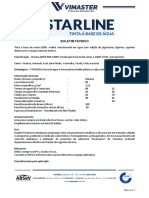 Tinta acrílica à base de água para sinalização viária