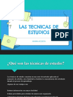 Tipos de Tecnicas de Estudio