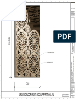 Ground Floor-Front Mockup Partition Jali: Made With 19Mm MDF