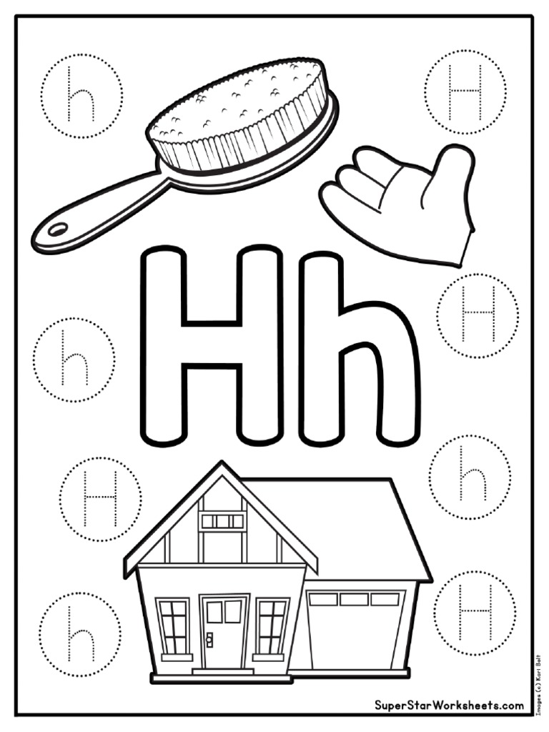 Preschool Letter HWorksheet | PDF