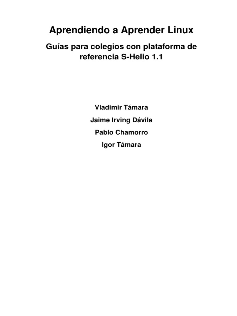 Aprendiendo A Aprender Linux Guias para | PDF | Hardware de la ...
