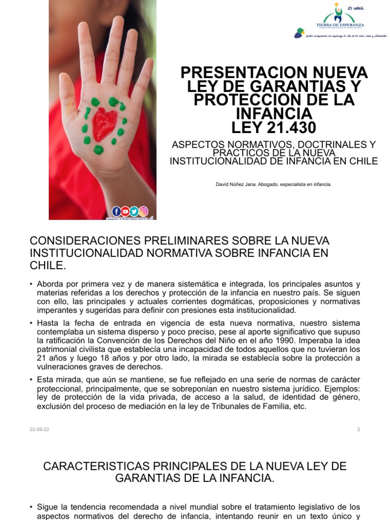 Nueva Ley de Garantias y Proteccion de La Infancia | PDF | Derechos de ...