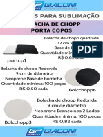 Catálogo Produtos Sublimação Giaconi Promocionais PDF