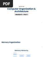 COA MODULE - Memory Organization