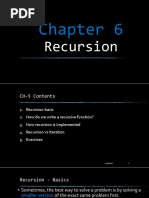 Chapter 6 - Recursion