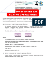 Relaciones entre operaciones