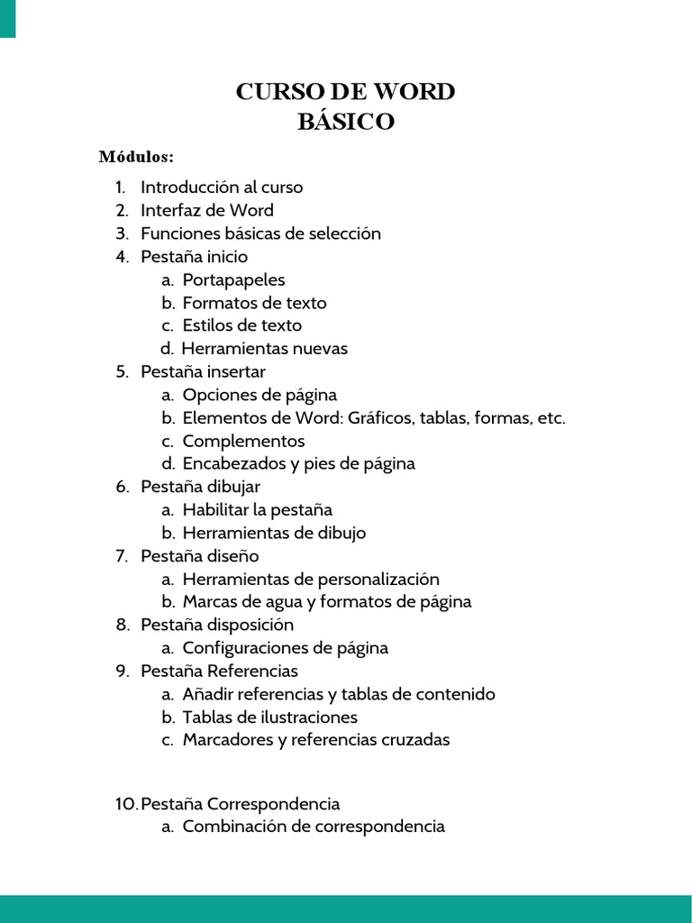 Curso Básico de Word: Funciones y Herramientas | PDF | Hipervínculo ...