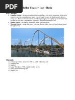 Roller Coaster Lab - Basic: Key Concepts