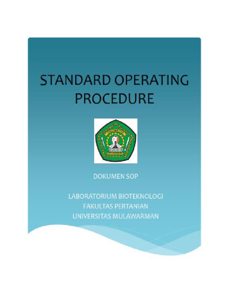 SOP Laboratorium Bioteknologi | PDF | Kesehatan Holistik | Sains ...