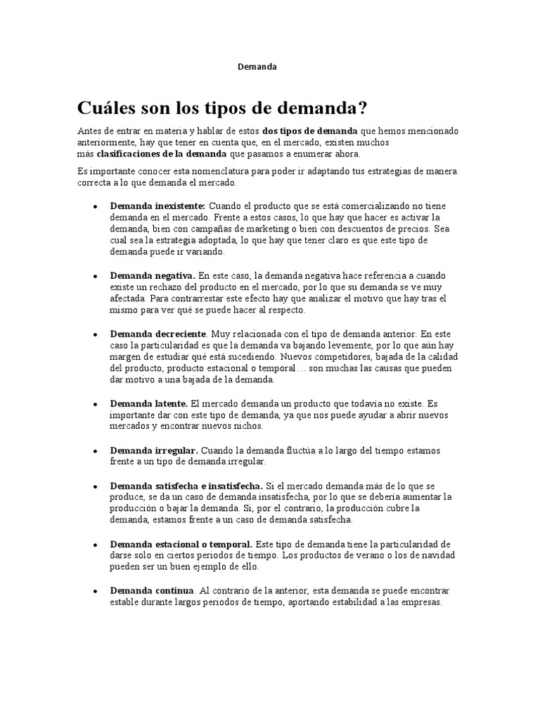Tipos de Demanda en Logística | PDF | Logística | Inventario