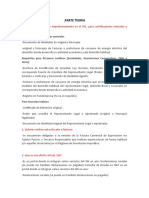 Parte Teoria: 1. Cite Los Requisitos de Empadronamiento en El SIN., para Contribuyentes Naturales y Jurídicas