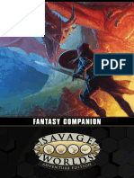 SWADE Fantasy Companion