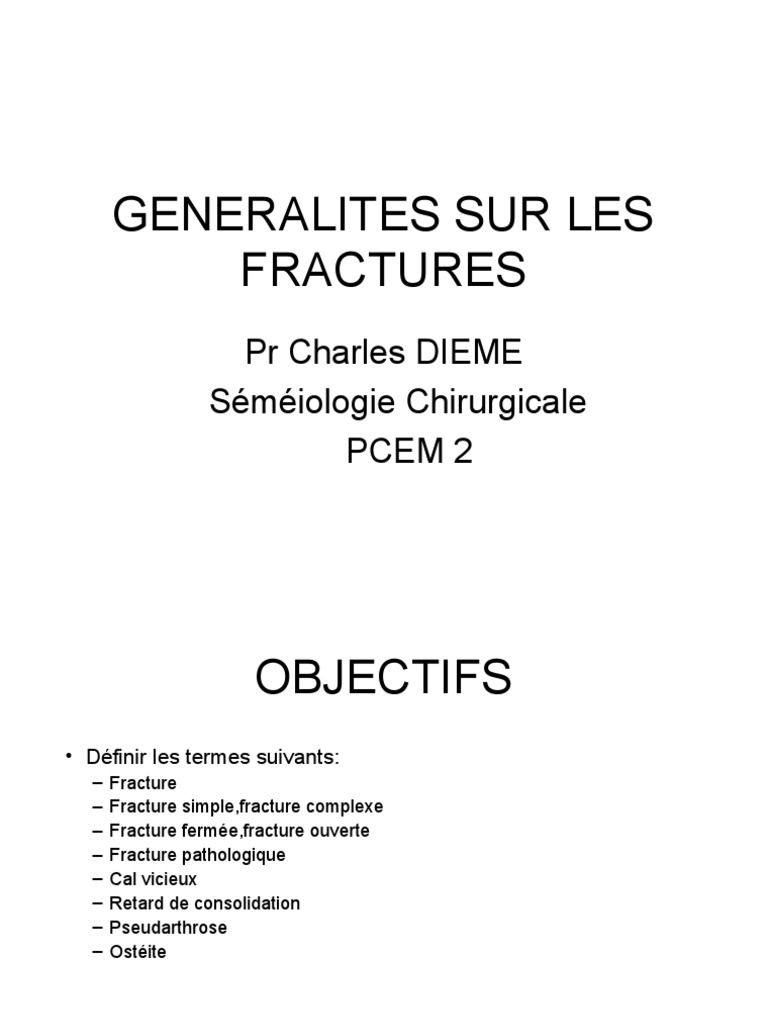 Définition du cal vicieux en fractures | PDF | Os | Spécialités médicales
