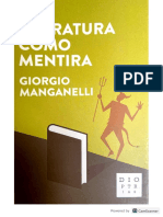 La Literatura Como Mentira, Giorgio Mang