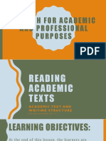 Academic Text and Structure