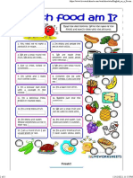 Which Food Am I Interactive Worksheet