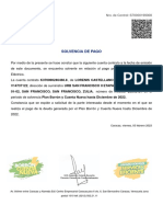 Solvencia de Pago Lorenis CORPOELEC