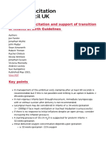 Newborn resuscitation and support of transition of infants at birth Guidelines