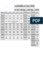 Horario de actividades semanales