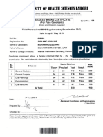 3rd PROF BDS DMC