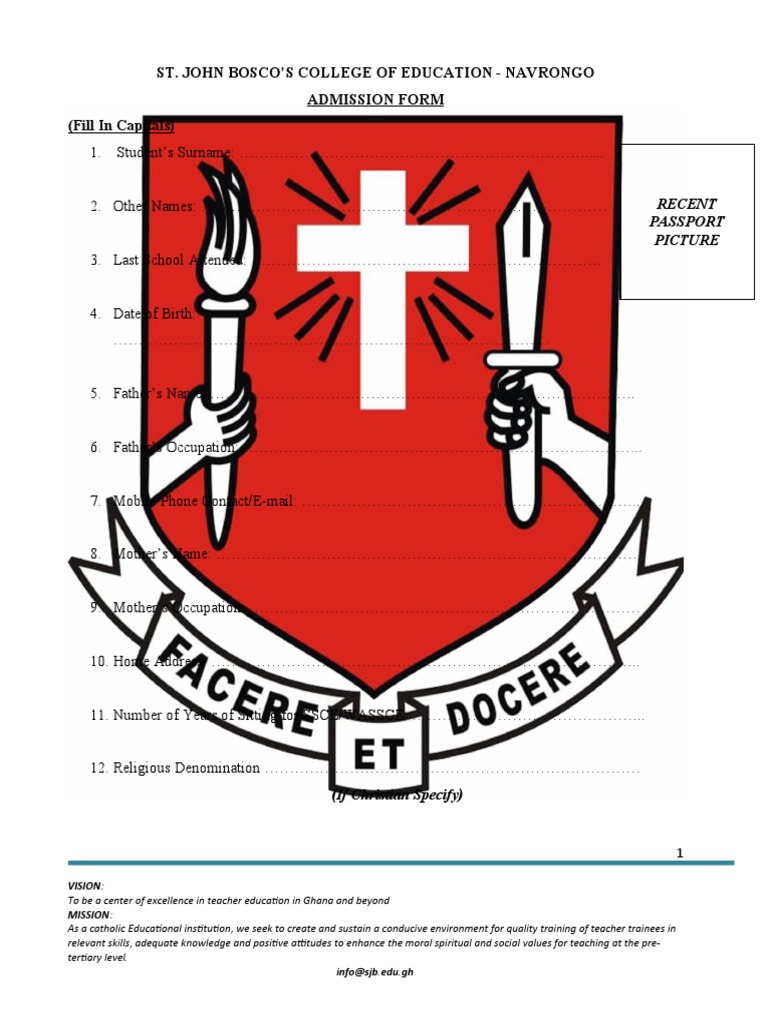 st-john-bosco-s-college-of-education-navrongo-admission-form-fill